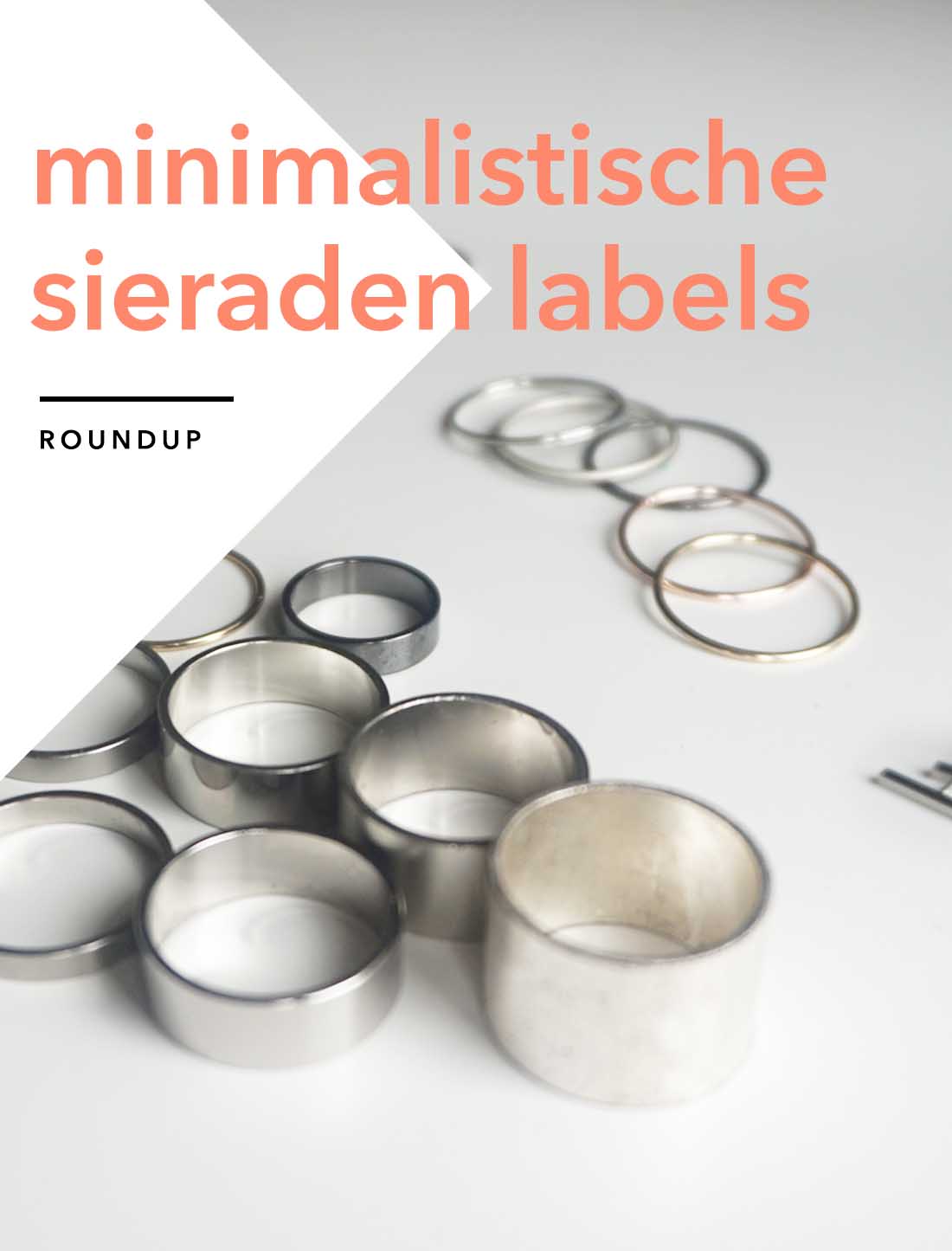 Minimalistische sieraden labels