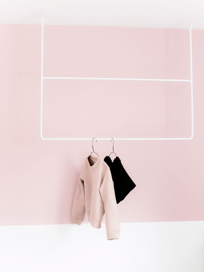 Zacht roze interieur