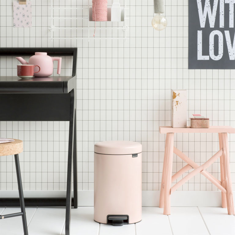 Zacht roze interieur