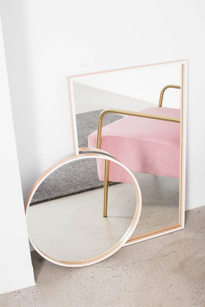 Zacht roze interieur