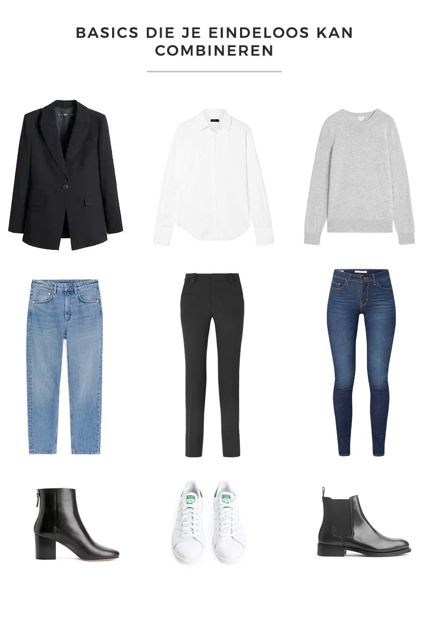 7 Basics die je eindeloos kan combineren | basic kleding combineren